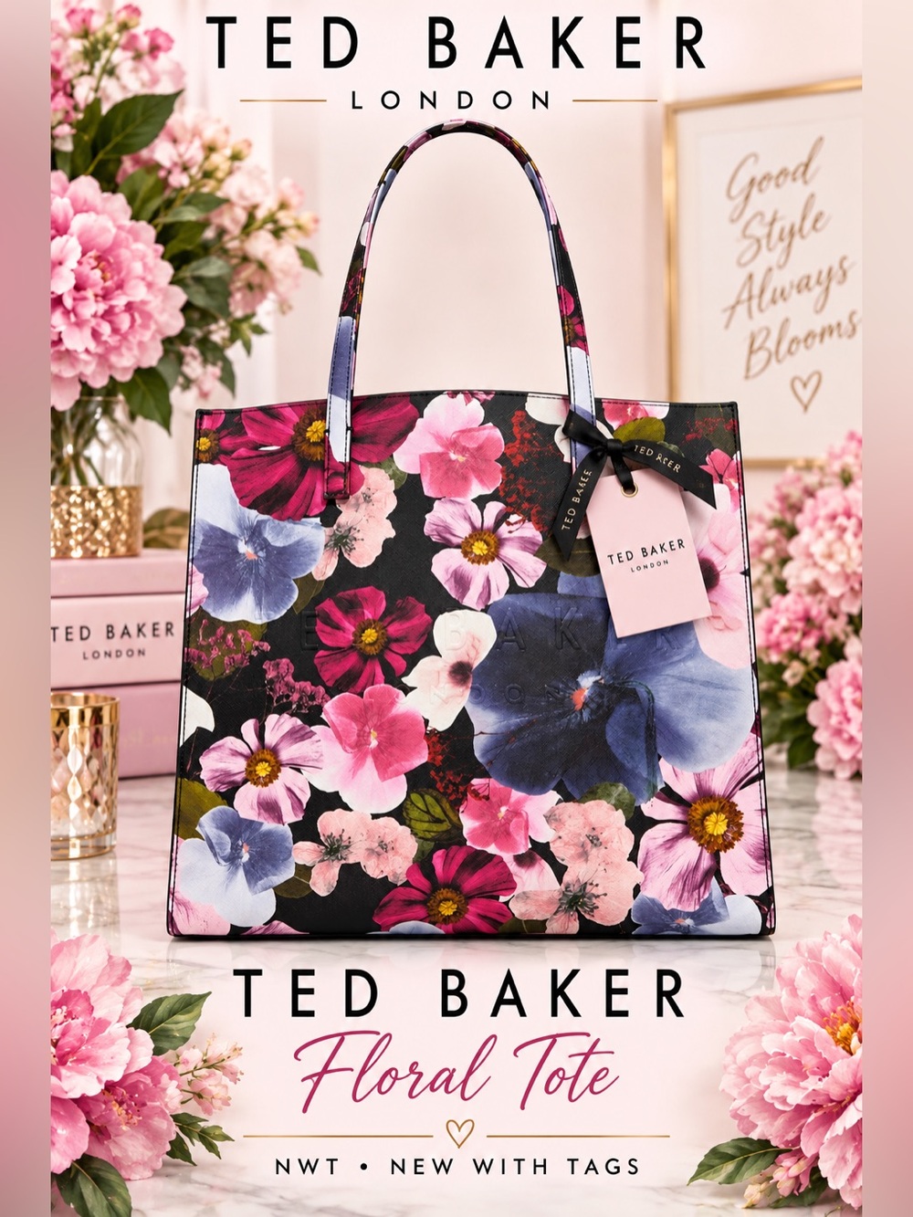 Ted Baker NWT Floral Tote Bag